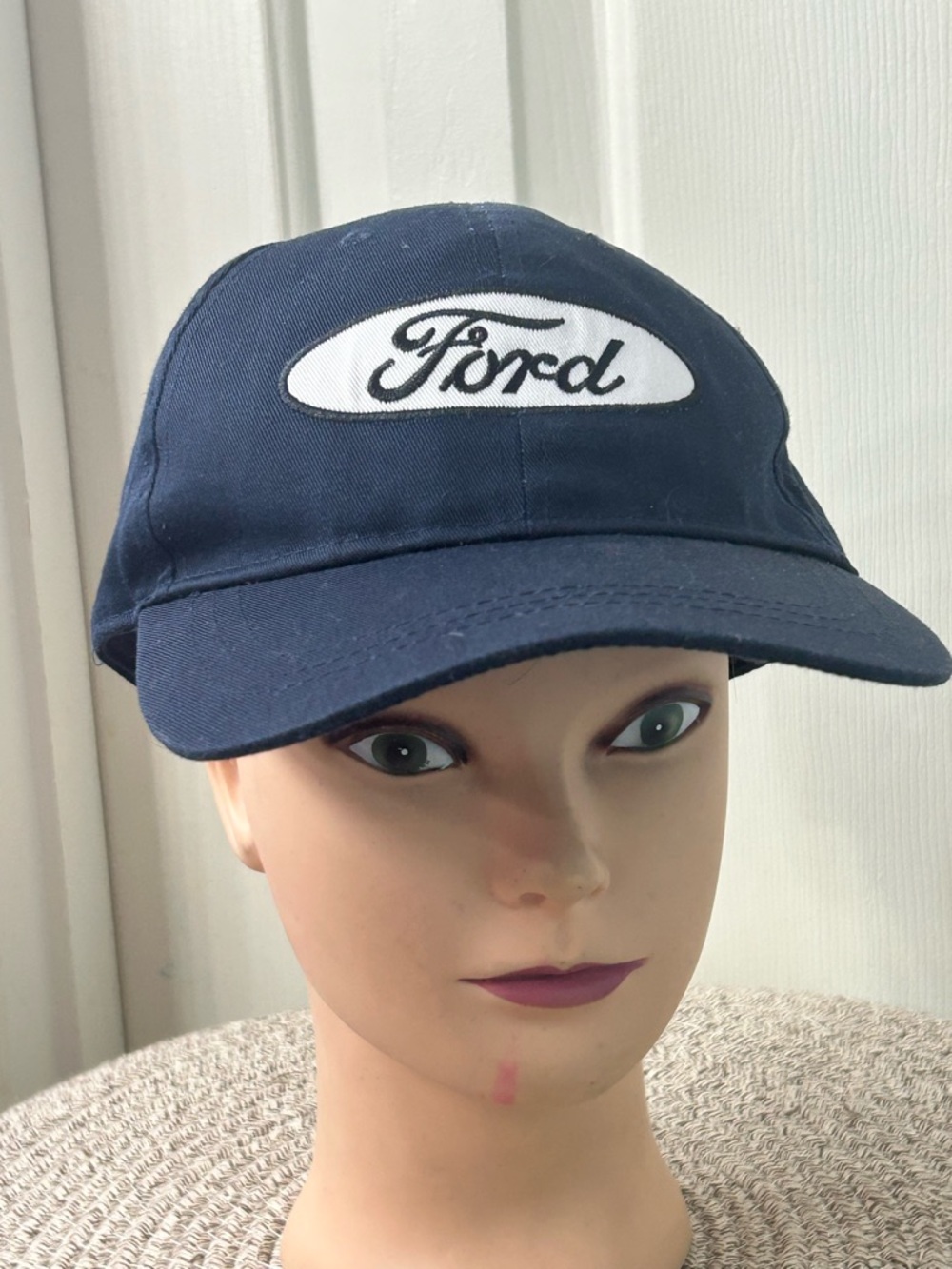 FORD Official Embroidered Oval Logo Cap Hat Blue Infinity Headwear Adjustable